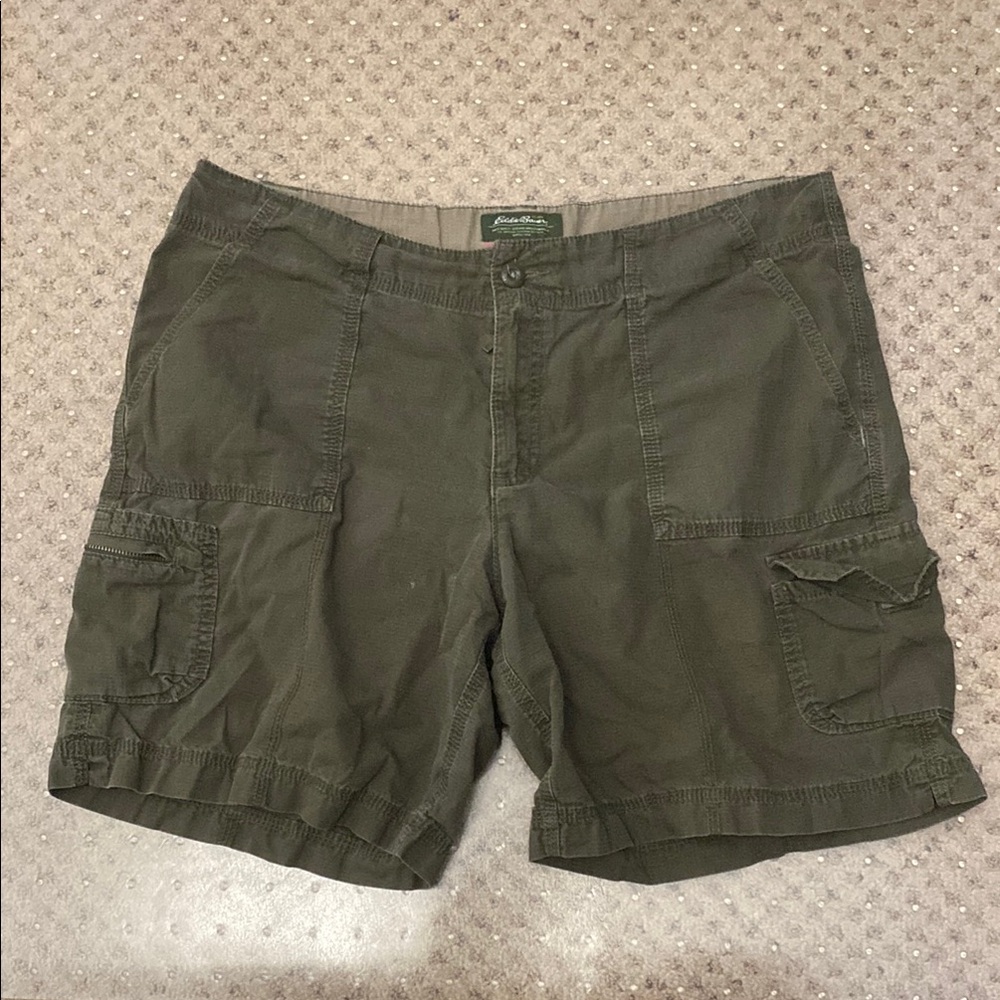 Green Cargo Shorts